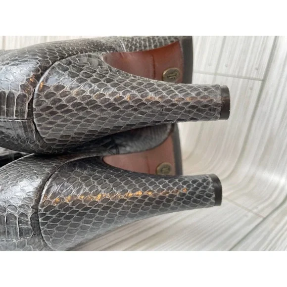 The Frye Company Ava 77731 Leather Snakeskin Tall Boots Size 8 M - Picture 5 of 12